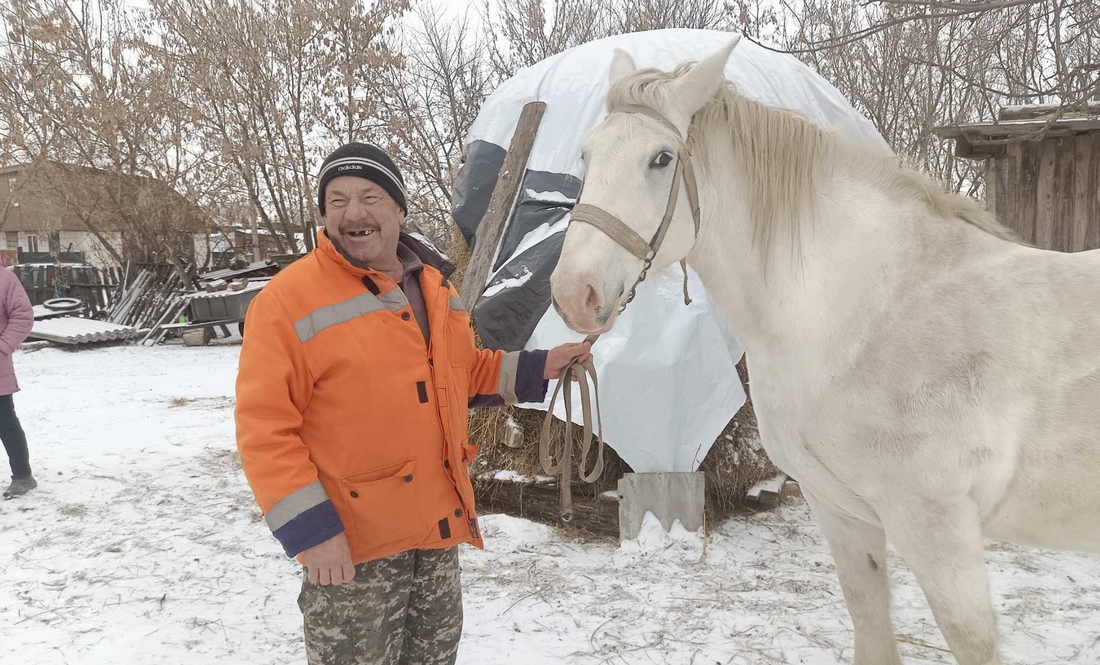 Володимир Морозов з Ласунею. Фото Ольги САМСОНЕНКО