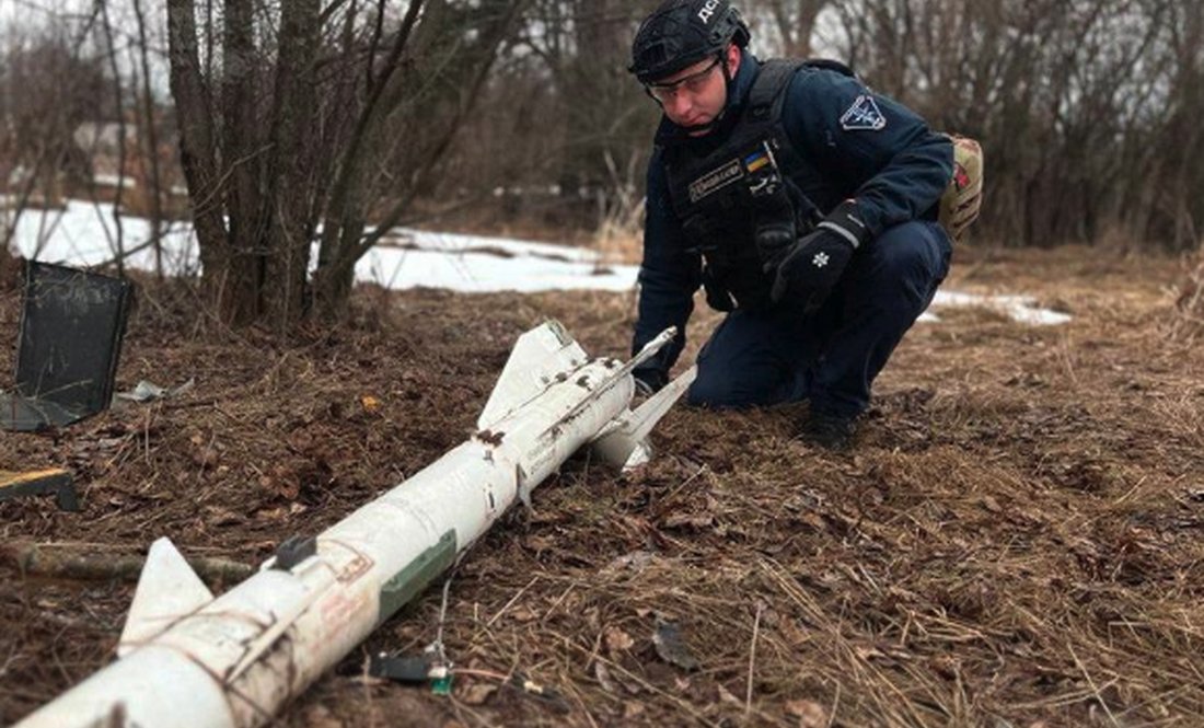 На Чернігівщині знайшли рештки російських ракет