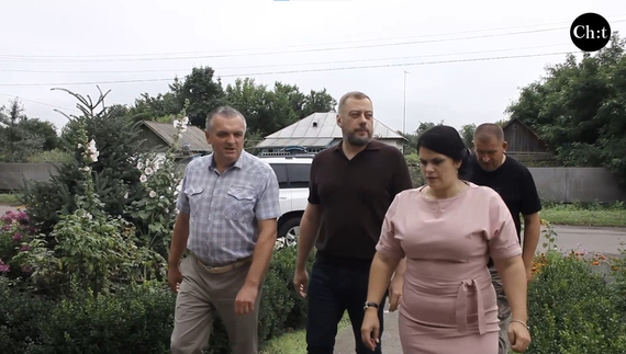 В’ячеслав Чаус під час робочого візиту на Ніжинщину