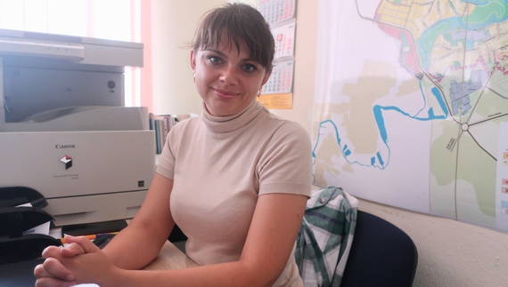 Катерина Цирулік на новому робочому місці