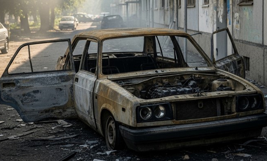 Пожежа на Чернігівщині: вогонь знищив ВАЗ