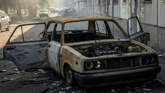 Пожежа на Чернігівщині: вогонь знищив ВАЗ
