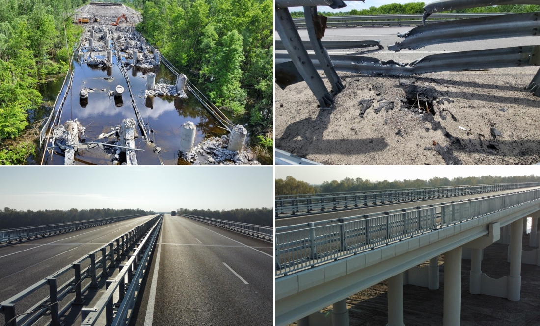 На Чернігівщині показали новенький міст через Десну