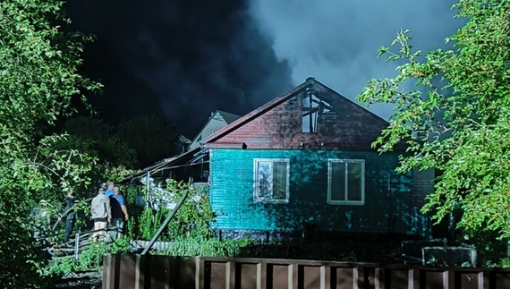 Згорів дім Антоніни Ярошенко. Фото Сусіди.city