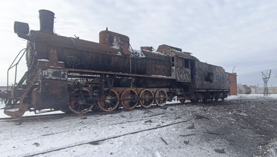 Росіяни розбомбили раритетний паротяг на Чернігівщині