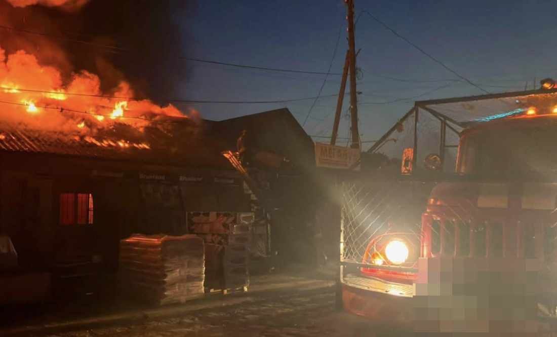 Пожежа після удару російського дрона. Чернігівщина, 3 серпня 2026 року