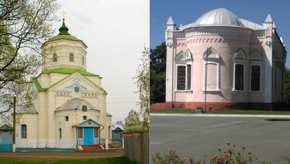 Вознесенська церква та Свято-Феодосіївська церква у Коропі