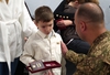На урочистий захід прийшло багато родин із дітьми
