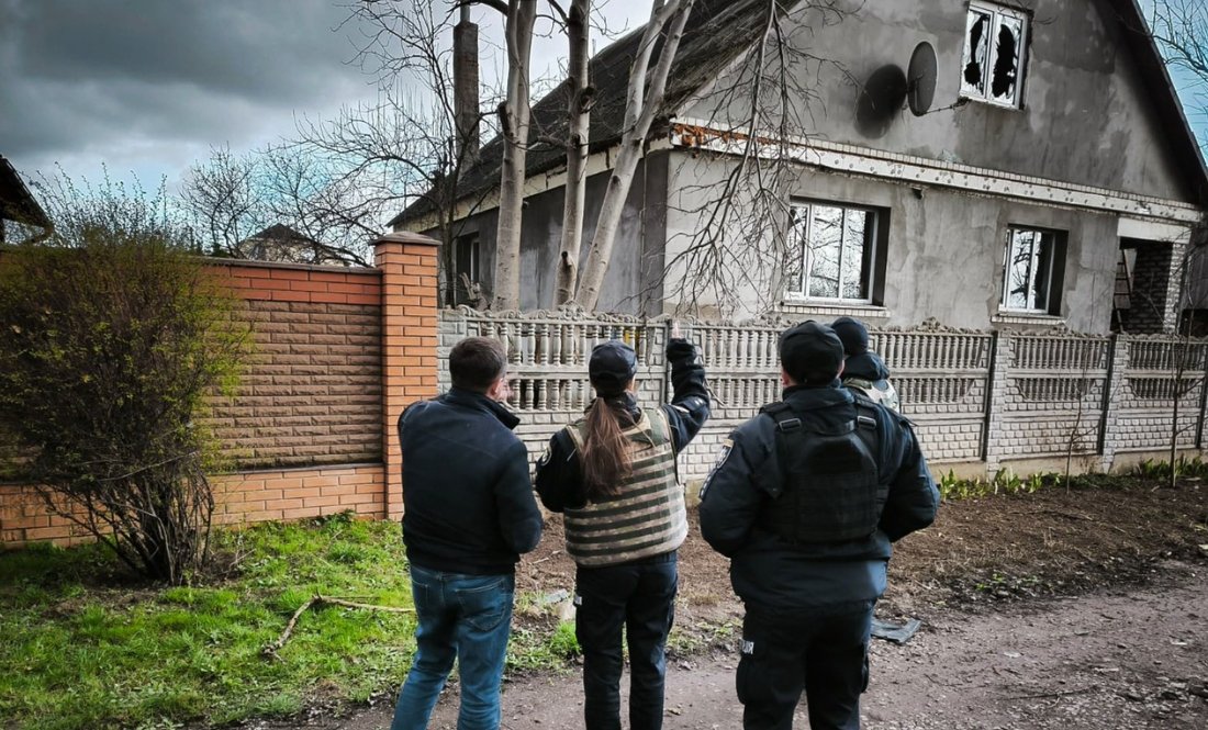 Наслідки удару по сселу Старий Білоус