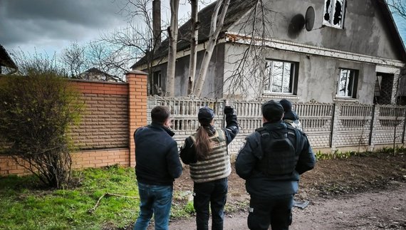 Наслідки удару по сселу Старий Білоус