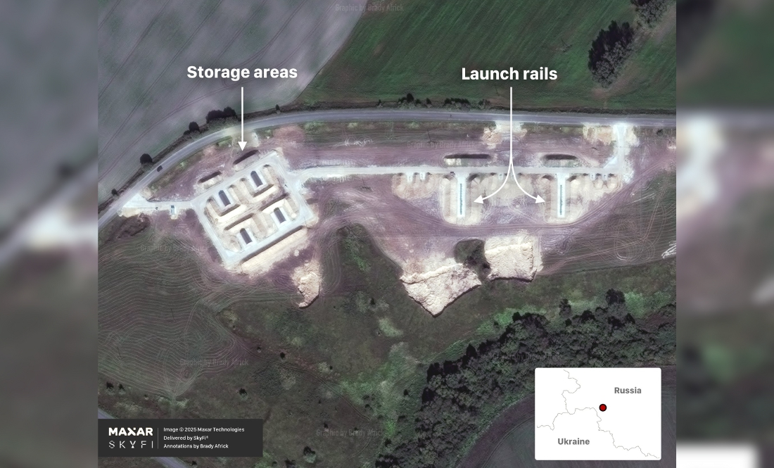 За 70 км від Чернігівщини росіяни збудували майданчик для дронів