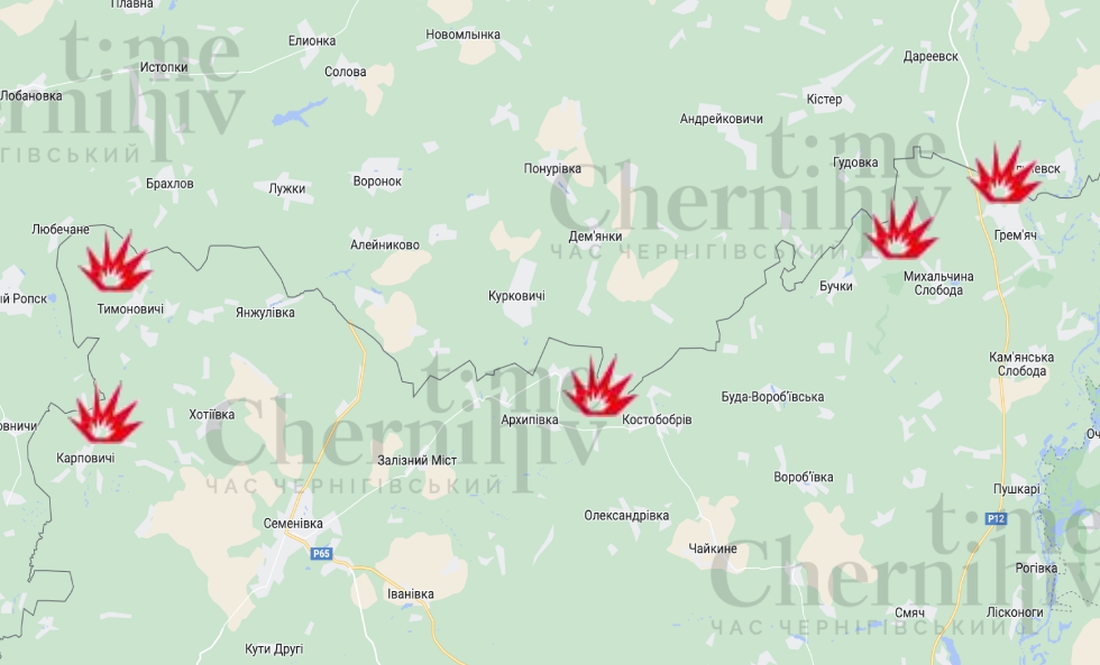 Росіяни 5 разів обстріляли прикордоння Чернігівщини за добу: ситуація станом на ранок 20 грудня