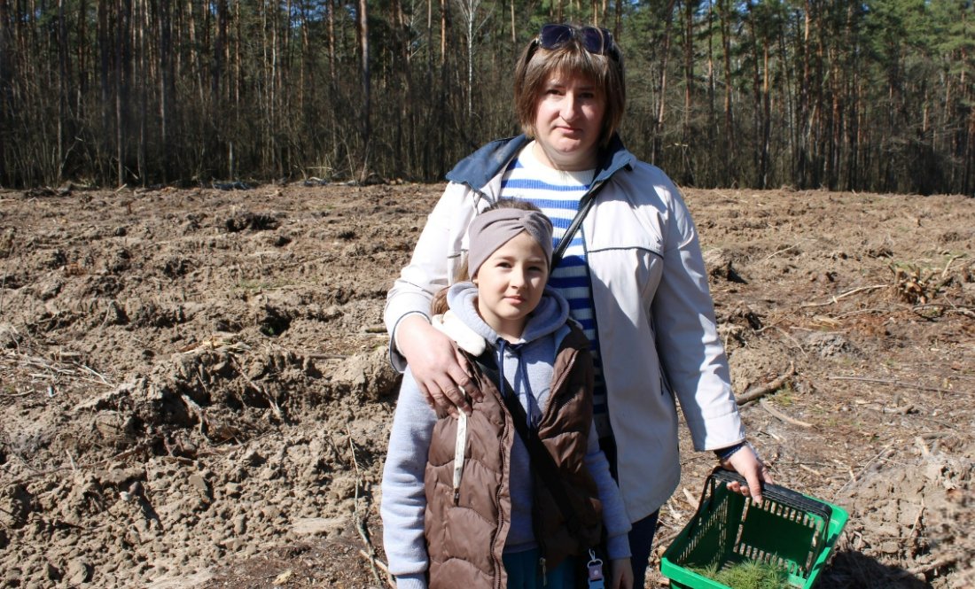 На честь полеглого воїна на Чернігівщині висадили ліс