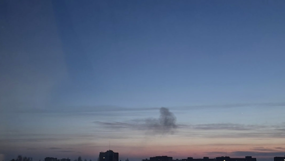 Безпілотник над Черніговом: над містом дим після вибуху