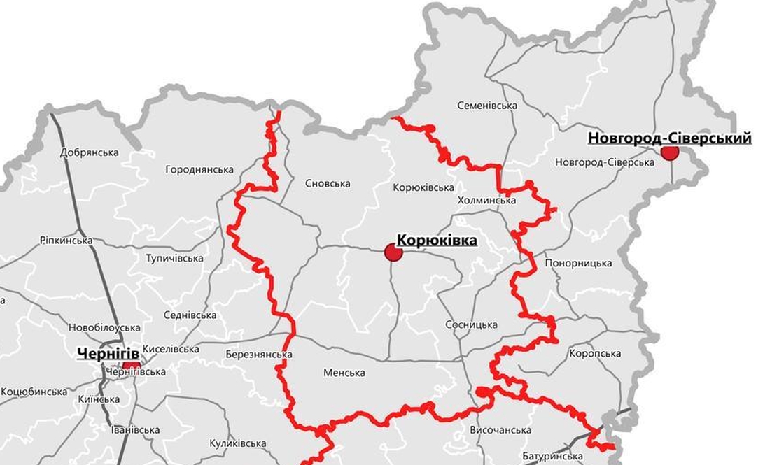 На Чернігівщині - 4 громади, які визнані районами бойових дій