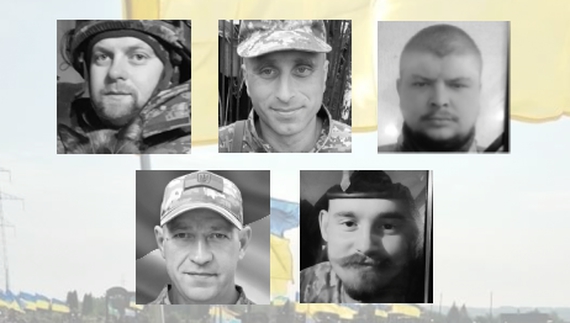 На Чернігівщині попрощались із пʼятьма загиблими бійцями ЗСУ