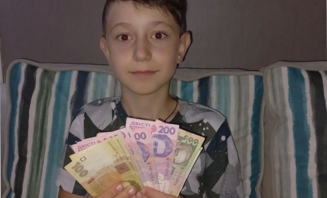 9-річний чернігівець віддав усі подаровані йому на день народження гроші на ЗСУ і… став відомим у соцмережах