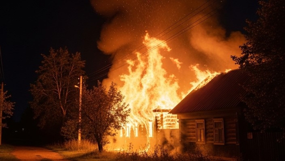 Нічна пожежа у громаді на Чернігівщині: вогонь зруйнував будинок