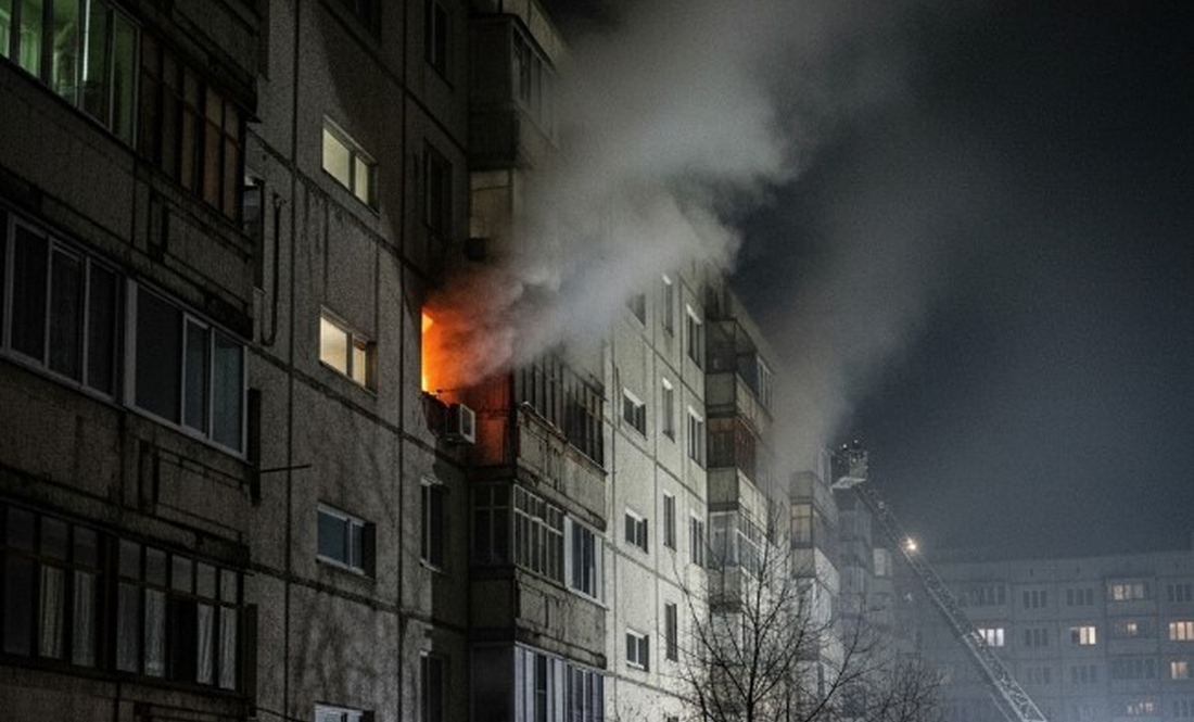 У Чернігові вночі сталася пожежа в дев’ятиповерхівці