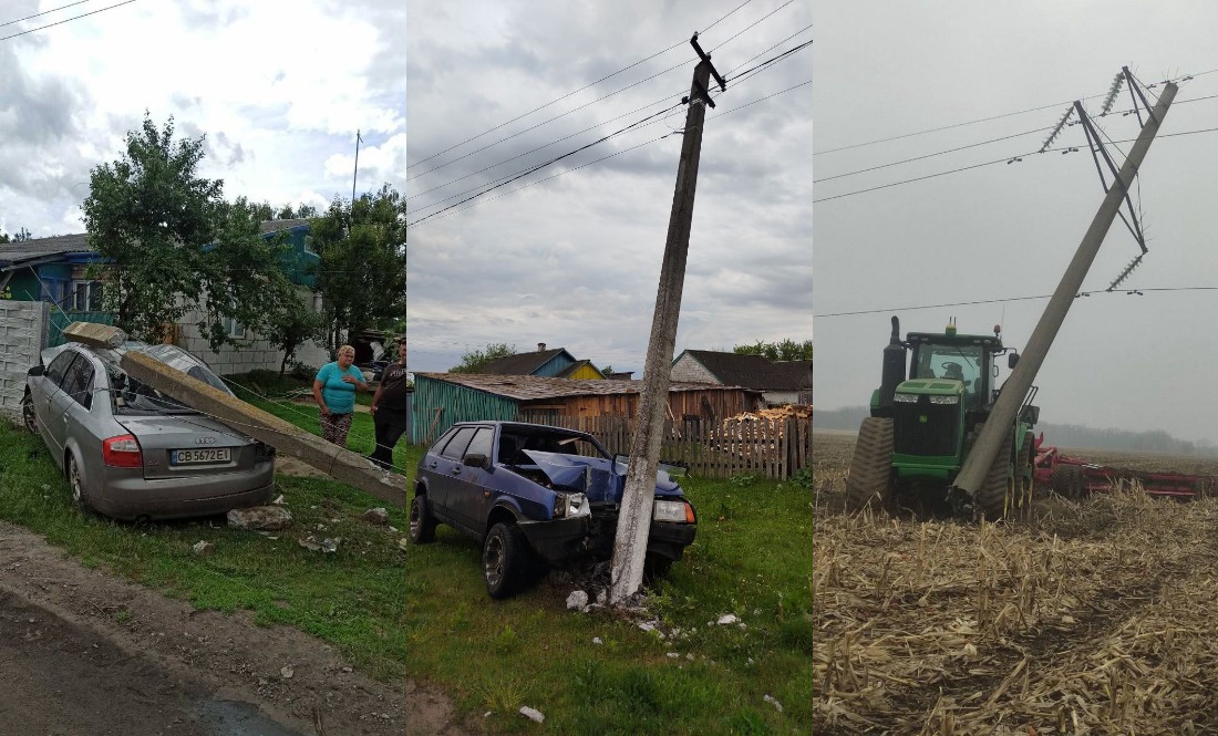 В Обленерго назвали кількість збитих електроопор від початку року