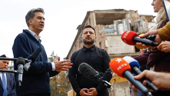 Ед Мілібенд і Володимир Зеленський
