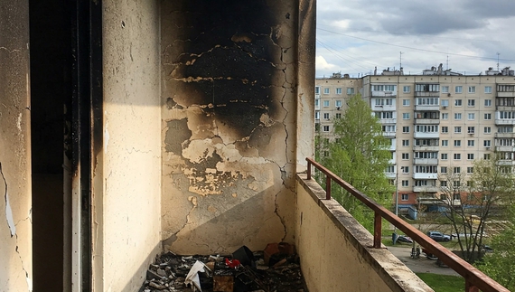 У Чернігові сталася пожежа на балконі багатоповерхівки