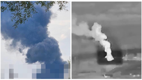 Неподалік кордону з Чернігівщиною поцілили у російський нафогін. Горіло і на Брянщині
