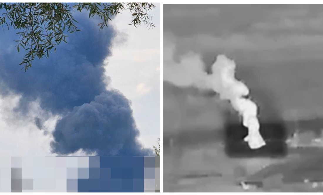 Неподалік кордону з Чернігівщиною поцілили у російський нафогін. Горіло і на Брянщині