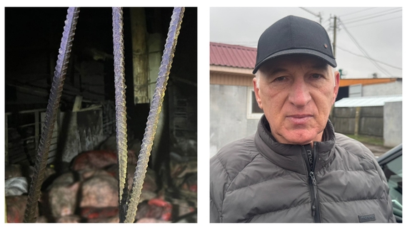 Після удару. Віктор Єжкун, власник підприємства, по якому били шахеди