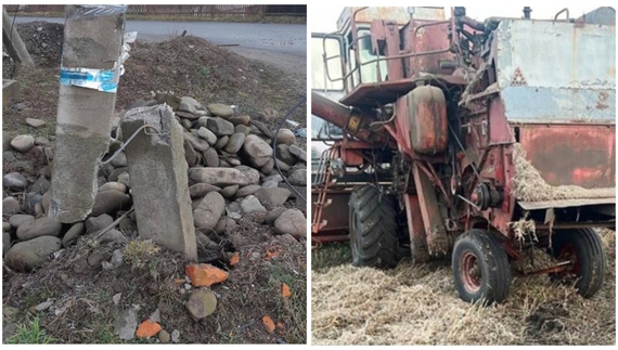 Комбайни і машини проти електроопор