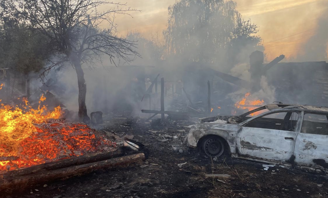 Наслідки обстрілів села у Новгород-Сіверській громаді. 1 жовтня 2024 року