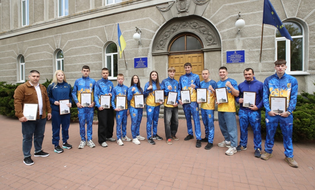 У Чернігові відзначили спортсменів, переможців чемпіонатів Європи та Азії