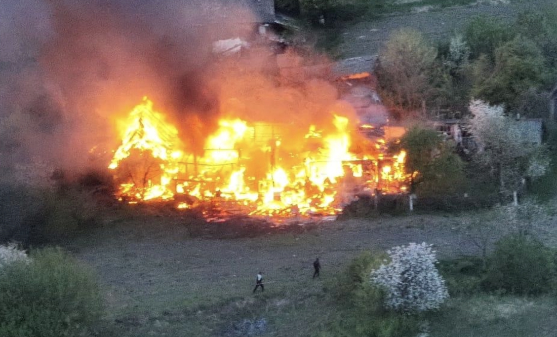 Пожежа у селі Новгород-Сіверської громади. 25 квітня 2025 року