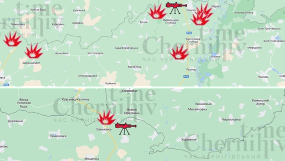 Росіяни обстрілювали прикордоння Чернігівщини із артилерії, «градів» та кулеметів: зведення за останню добу станом на ранок 20 липня