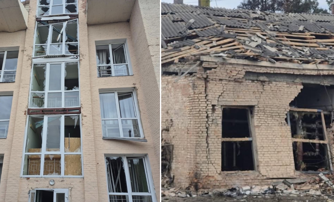 Лікарня у Семенівці після обстрілу. 25 квітня 2026 року