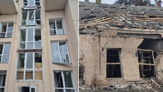 Лікарня у Семенівці після обстрілу. 25 квітня 2026 року