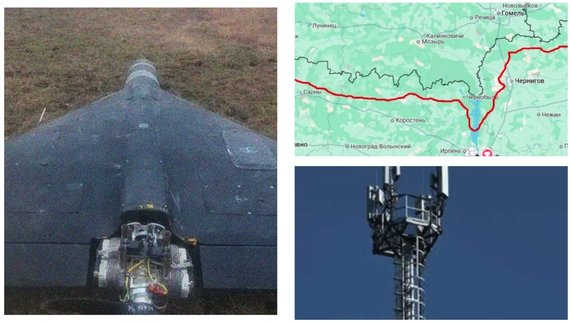 Російські «герані» летять на Чернігівщину за допомогою білоруських станцій мобільного звʼязку