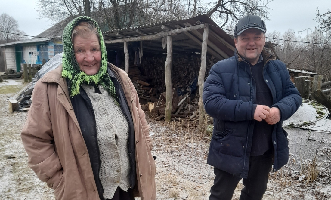 Марія Іванівна Синявська і староста Сергій Руденок