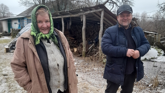 Марія Іванівна Синявська і староста Сергій Руденок