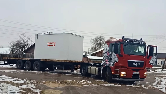 У прикордонній громаді зʼявилося модульне укриття - вміщює до 20 людей