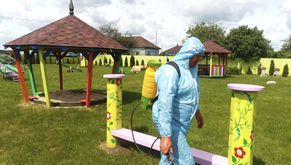Від кліщів: у громаді на Чернігівщині обробили дитячі майданчики