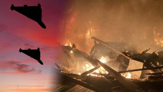 Два шахеди влучили у двір Галини Пархатової