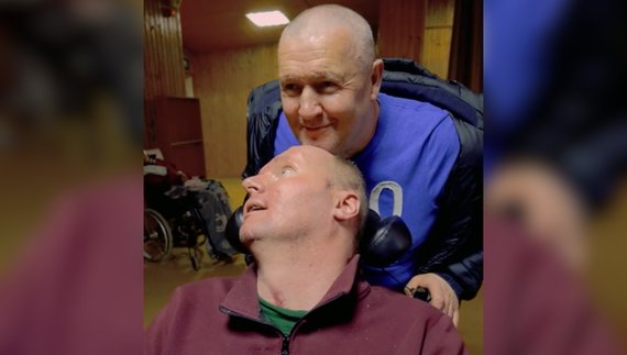 Віталій Шумей з батьком Сергієм