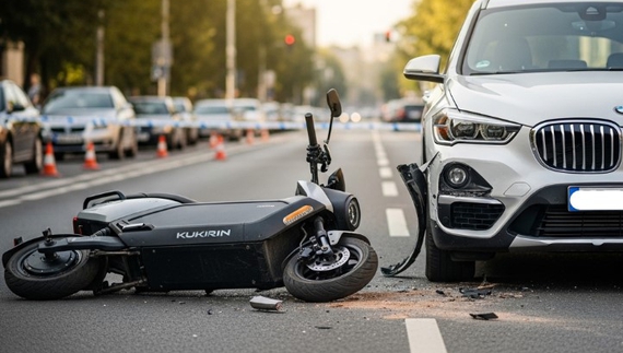 У Чернігові водій BMW збив водія електросамоката