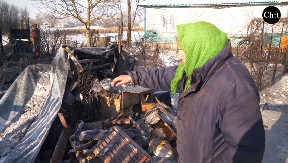 На допомогу жінці у перші хвилини прийшли односельці