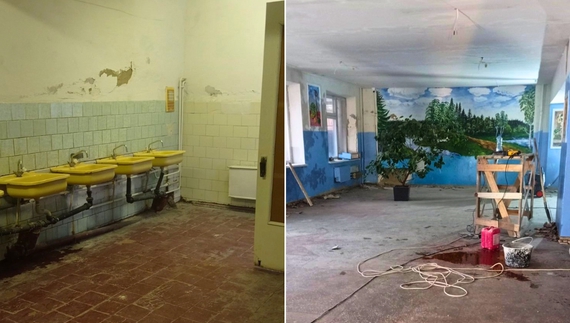 У селищі затіяли ремонт шкільної їдальні