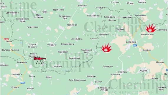 Пожежі у прикордонних селах через обстріли: ситуація на Чернігівщині за зведенням Генштабу
