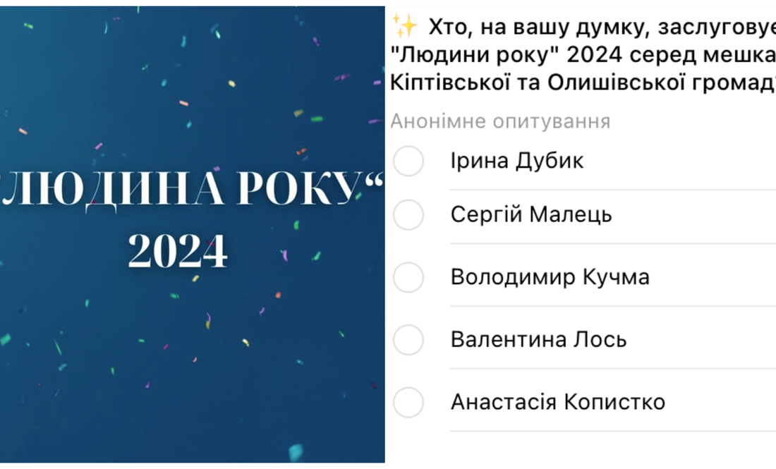 Провокація чи реальний зріз: у громаді на Чернігівщині провели опитування "Людина року"