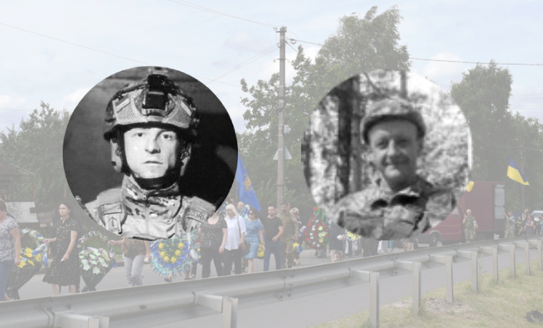 На Чернігівщині поховали двох бійців ЗСУ, які загинули у боях на Запоріжжі