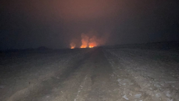 В Олишівській громаді внаслідок падіння бпла горіла лише суха трава